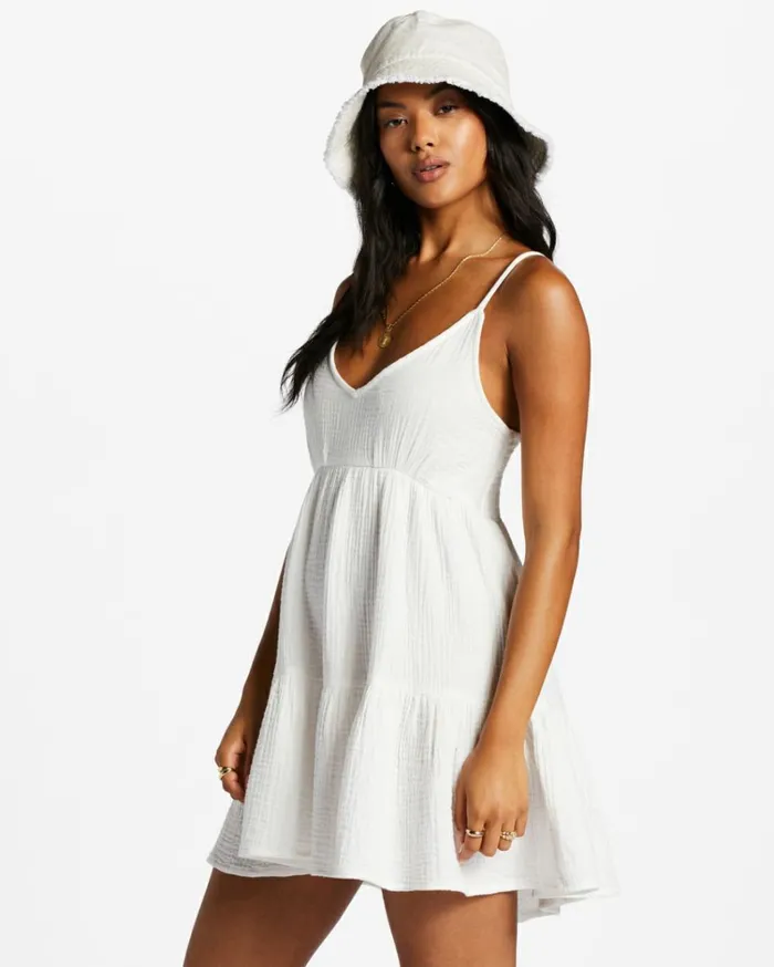 Wave After Wave Mini Dress Salt Crystal Women Billabong Essentials