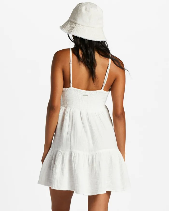 Wave After Wave Mini Dress Salt Crystal Women Billabong Essentials