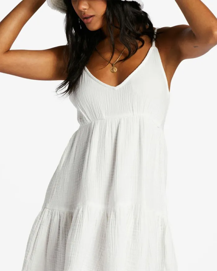Wave After Wave Mini Dress Salt Crystal Women Billabong Essentials