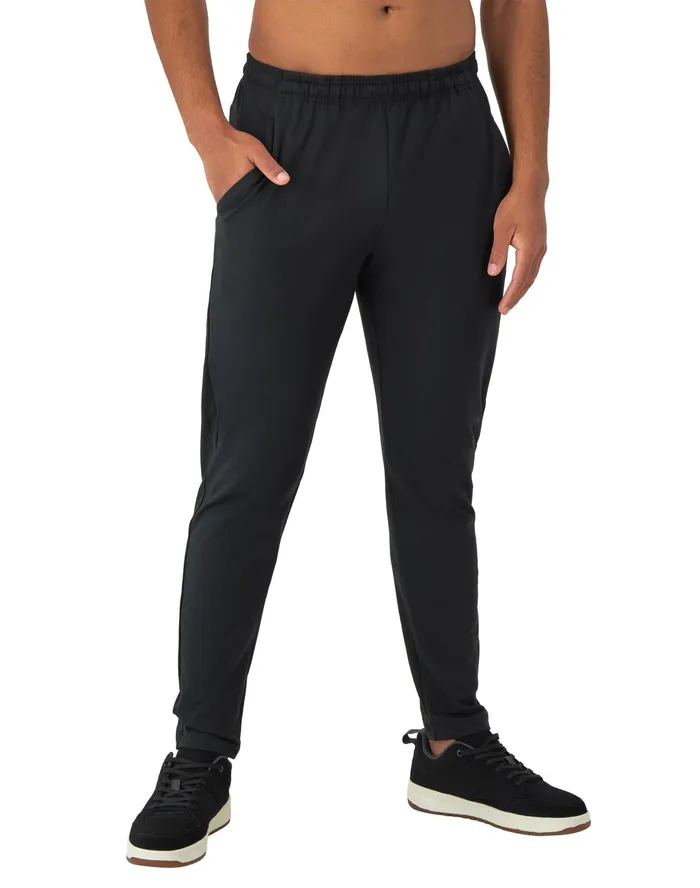 Weekender Athletic Pants Moisture Wicking Anti Odor 29034 Black Men Champion Pants and Joggers