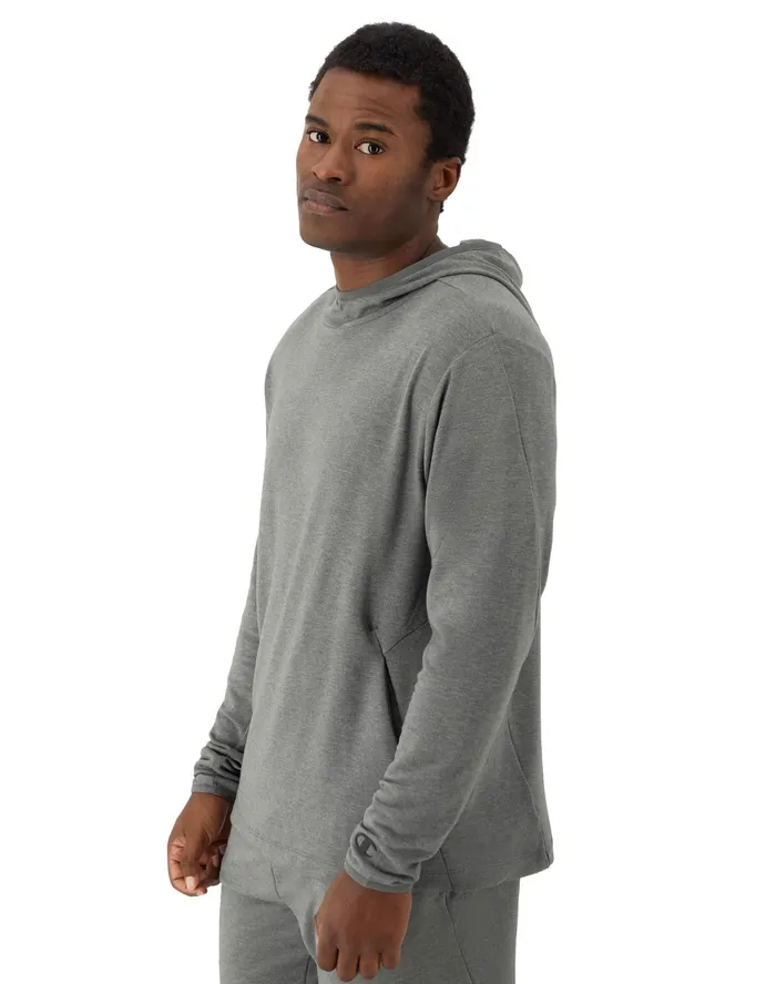 Weekender Hoodie Moisture Wicking Cool Slate Gray Heather Men Champion Hoodies and Sweatshirts