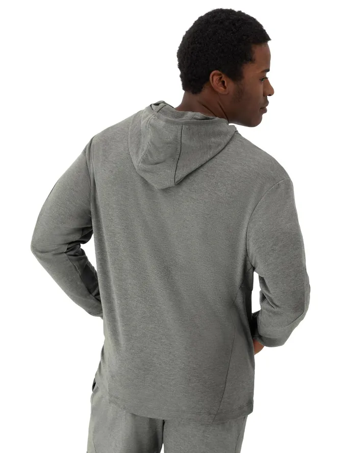 Weekender Hoodie Moisture Wicking Cool Slate Gray Heather Men Champion Hoodies and Sweatshirts