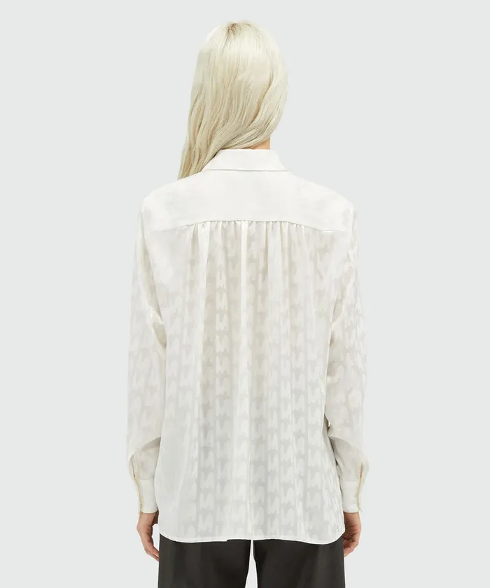 White Satin 034Themwave034 Shirt Women MSGM Tops And Shirts