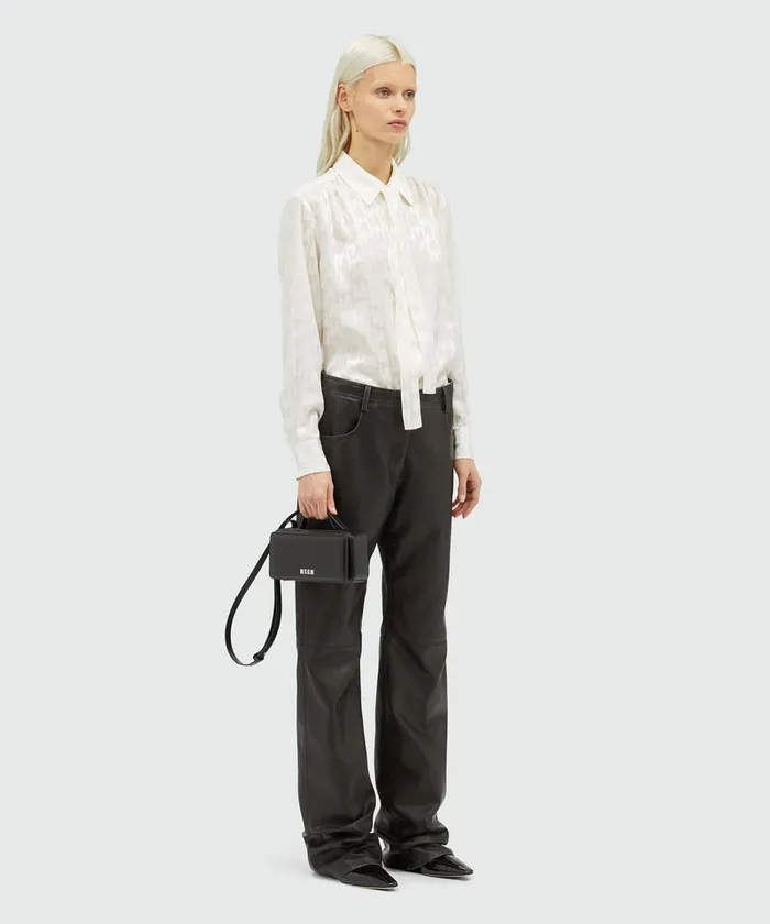 White Satin 034Themwave034 Shirt Women MSGM Tops And Shirts