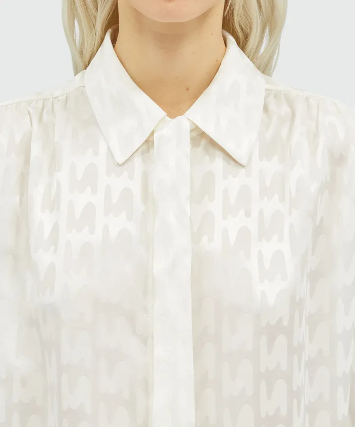 White Satin 034Themwave034 Shirt Women MSGM Tops And Shirts