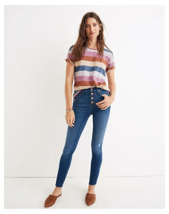 Women 10034 High Rise Skinny Jeans In Hanna Wash Hanna Wash Madewell Jeans