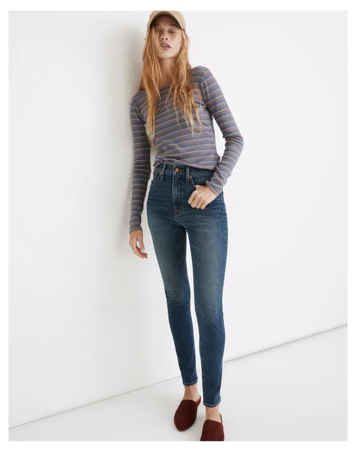 Women 11034 High Rise Skinny Jeans In Markland Wash Markland Wash Madewell Jeans