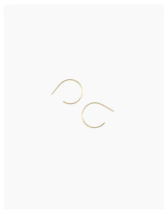 Women 14k Gold Filled Hoop Earrings 14k Gold Fill Madewell Fine Jewelry