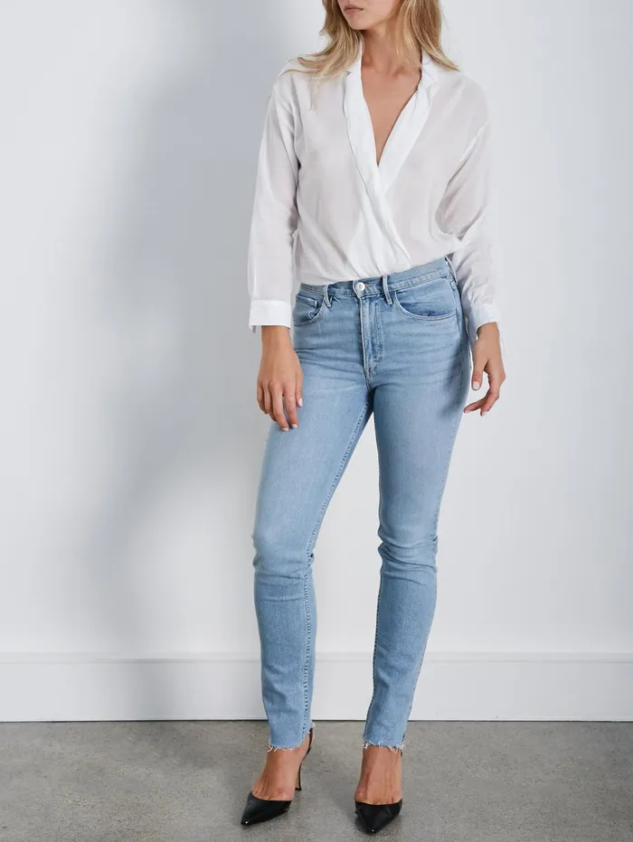 Women 32151 8211 DIY Straight Jeans In Light Blue The UNDONE Denim