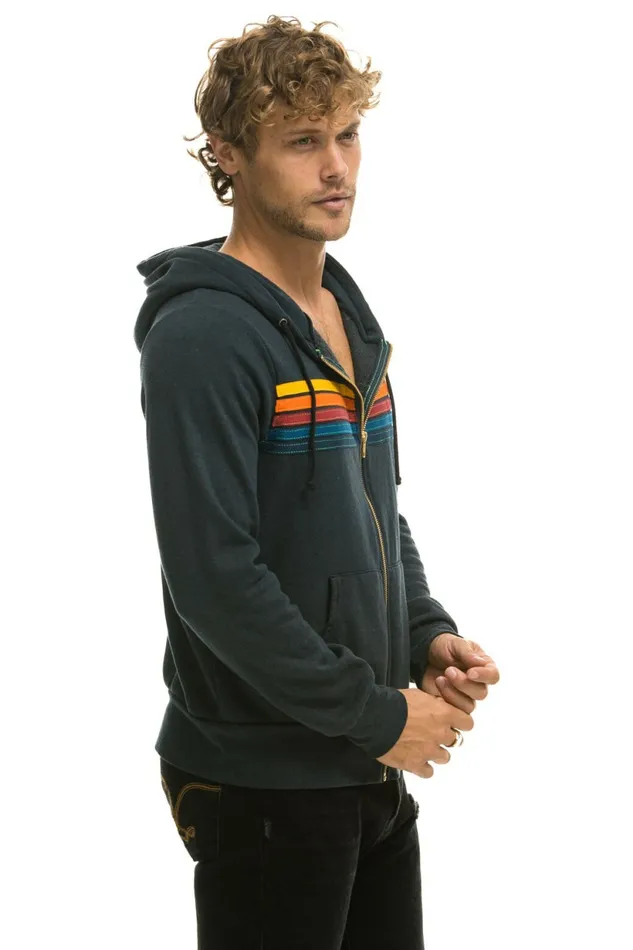 Women 5 STRIPE HOODIE 8211 CHARCOAL Aviator Nation Hoodies Women 5 STRIPE HOODIE 8211 CHARCOAL Aviator Nation Hoodies