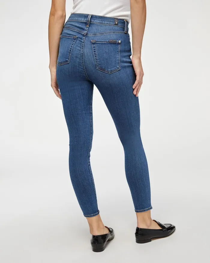 Women 7 For All Mankind Ankle Slim Illusion High Waist Ankle Skinny In Love Story