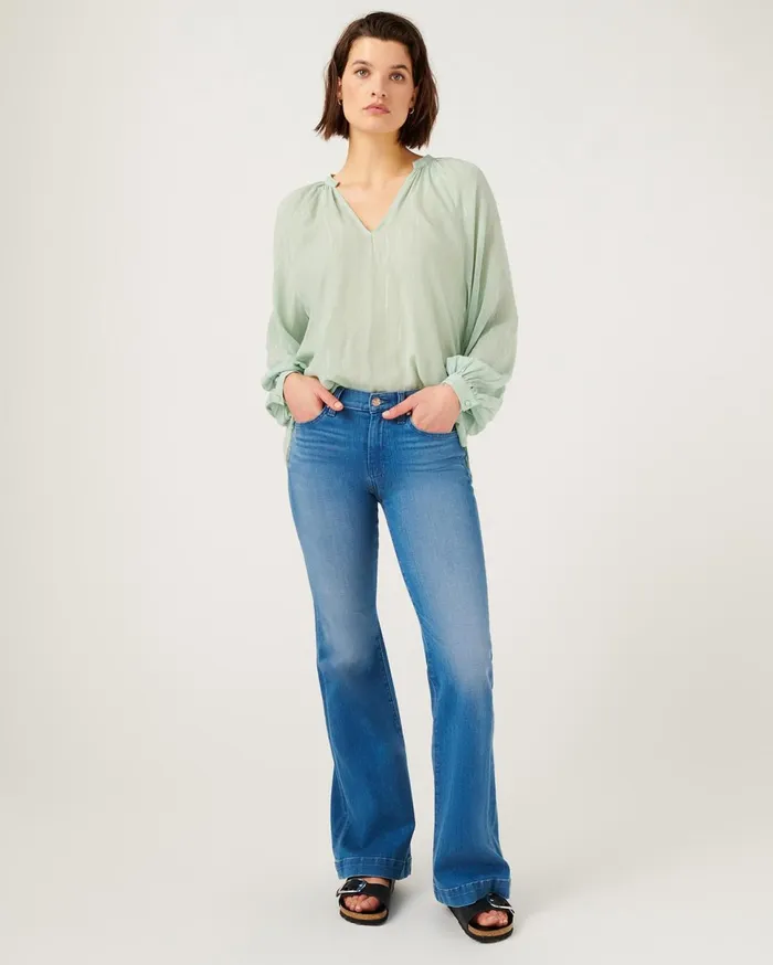 Women 7 For All Mankind Dojo Dojo In Surf Blue