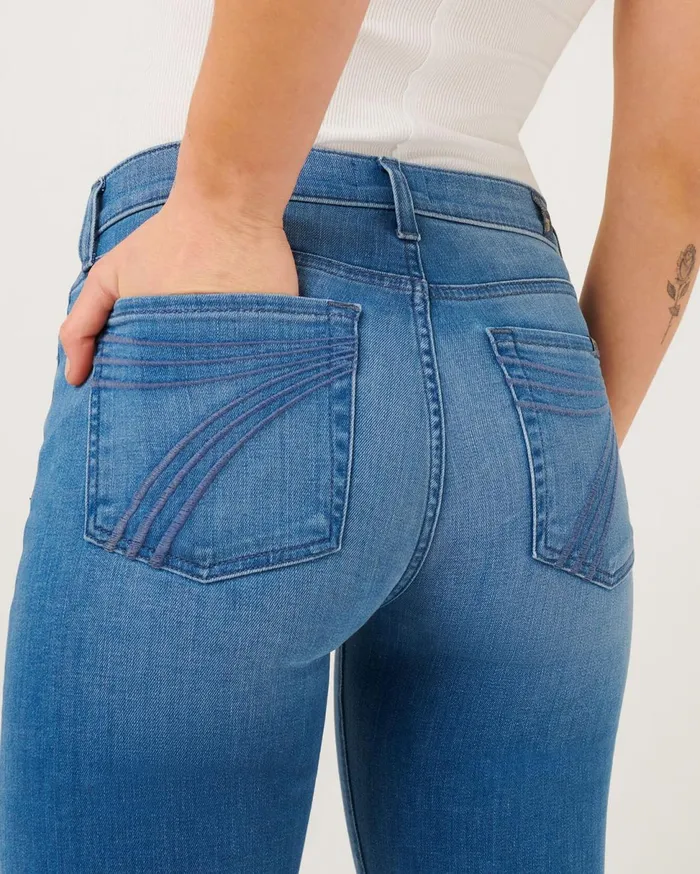 Women 7 For All Mankind Dojo Dojo In Surf Blue