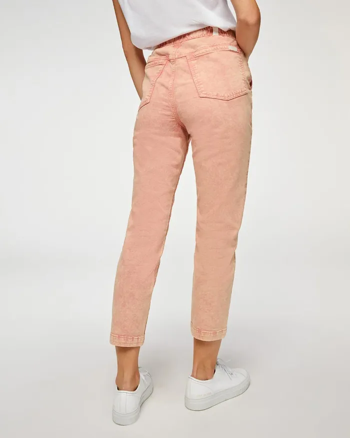 Women 7 For All Mankind Pants Slim Jogger In Mineral Rose