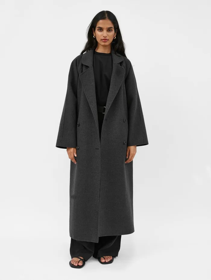 Women AEmery 8211 Evans Coat In Charcoal Melange The UNDONE Jackets