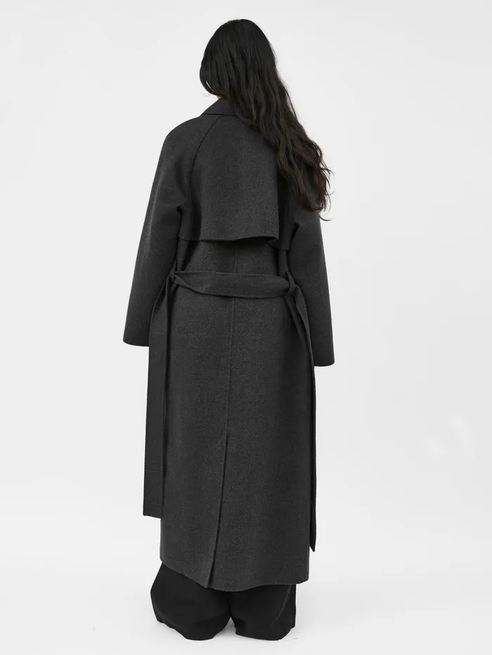 Women AEmery 8211 Evans Coat In Charcoal Melange The UNDONE Jackets