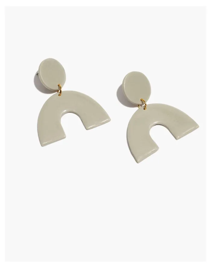 Women Abcrete and Co Arch Statement Earrings Sage Madewell Earrings