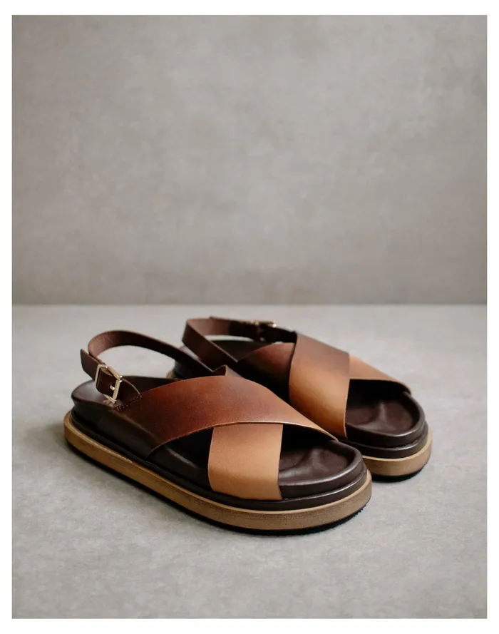 Women ALOHAS Leather Marshmallow Sandals Brown Madewell Sandals Women ALOHAS Leather Marshmallow Sandals Brown Madewell Sandals