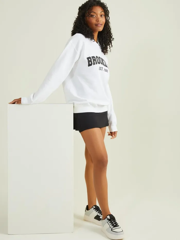 Women Altar039d State Activewear Brooklyn Graphic Sweatshirt White