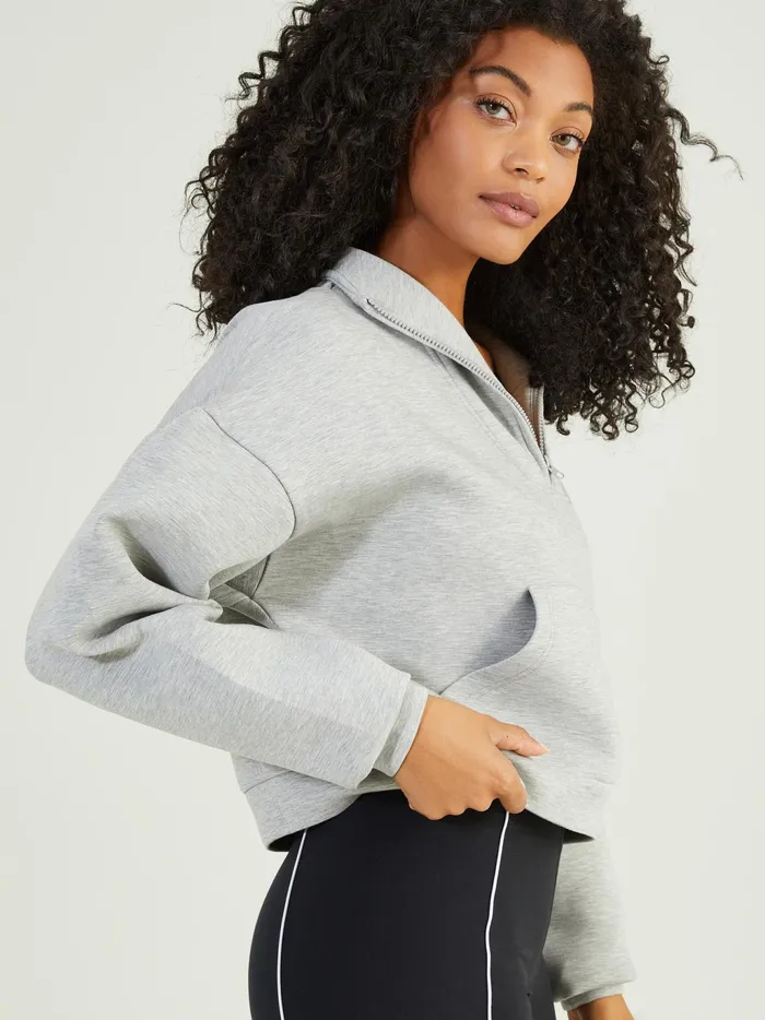 Women Altar039d State Activewear Cloud Nine Quarter Zip Pullover Hgrey