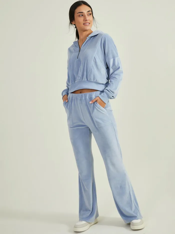 Women Altar039d State Activewear Let Up Velour Sweatpants Zenblue