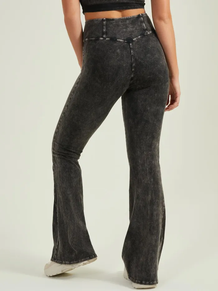 Women Altar039d State Activewear Switch Up Crossover Flare Pants Washedblack