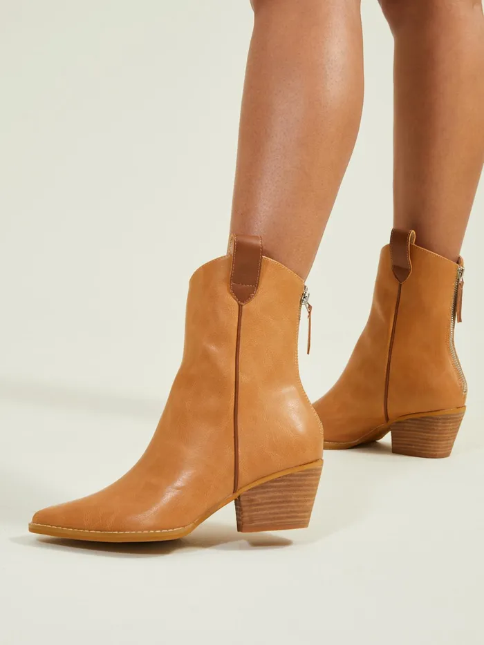 Women Altar039d State Boots Booties Brooklyn Western Booties Tan