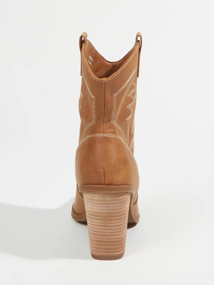 Women Altar039d State Boots Booties Nikki Stitched Western Boots Tan