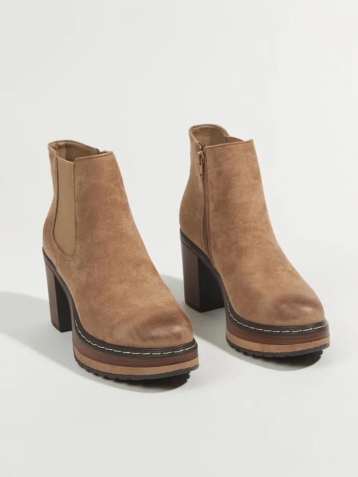 Women Altar039d State Boots Booties Sonata Platform Booties Taupe