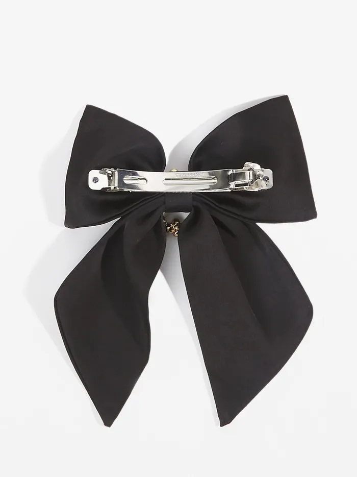 Women Altar039d State Hair Accessories Chloe Rhinestone Hair Bow Black