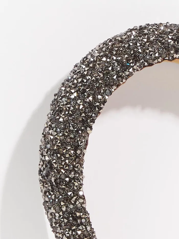 Women Altar039d State Hair Accessories Diamond Rock Chunky Headband Hematite