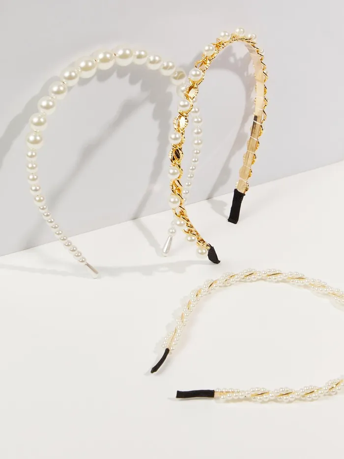 Women Altar039d State Hair Accessories Pearl Headband Pack Pearl