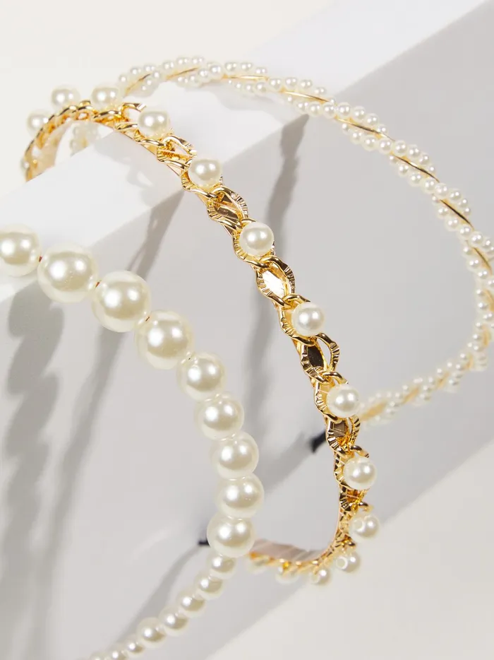 Women Altar039d State Hair Accessories Pearl Headband Pack Pearl