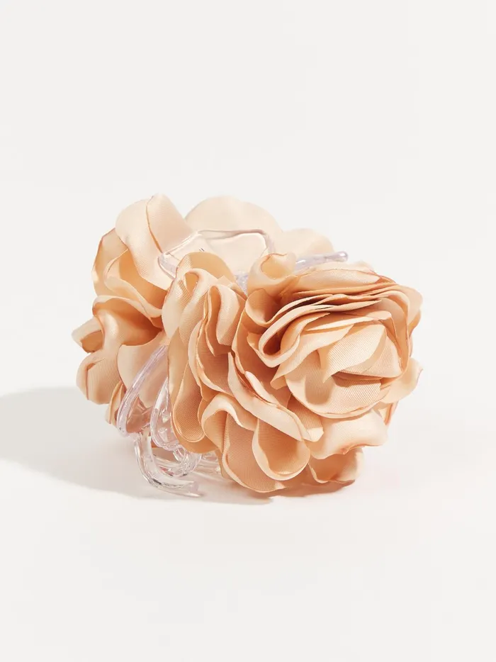 Women Altar039d State Hair Accessories Silk Flower Claw Clip White