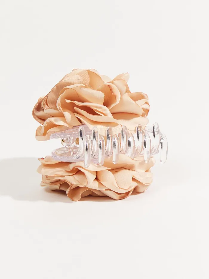 Women Altar039d State Hair Accessories Silk Flower Claw Clip White