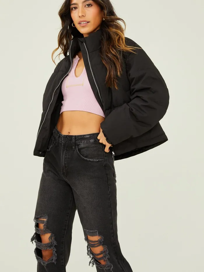 Women Altar039d State Jackets Casey Puffer Jacket Black