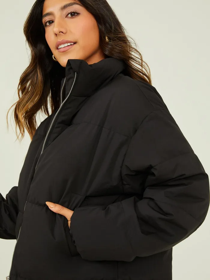 Women Altar039d State Jackets Casey Puffer Jacket Black