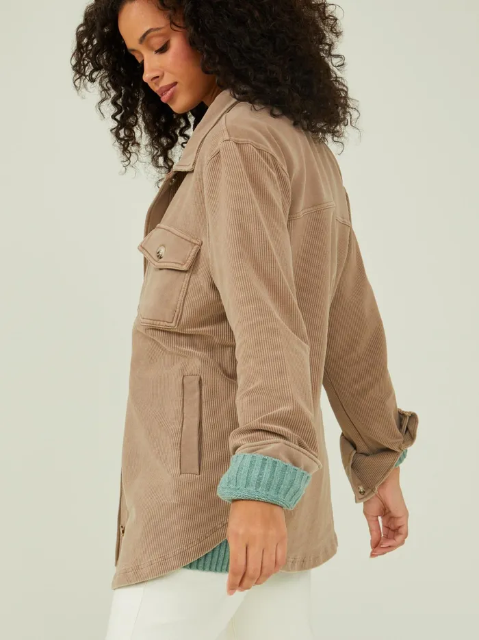 Women Altar039d State Jackets Lexi Ribbed Shacket Copper