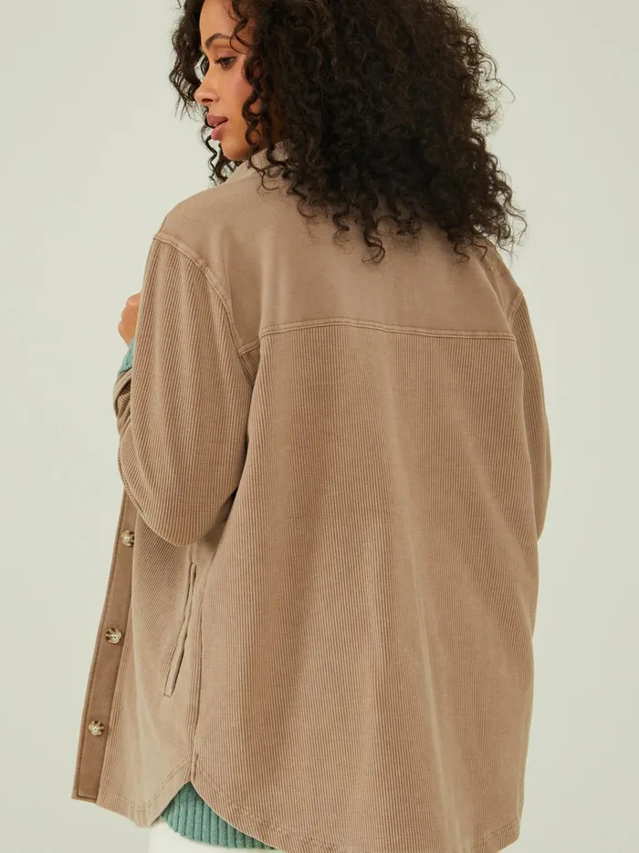 Women Altar039d State Jackets Lexi Ribbed Shacket Copper