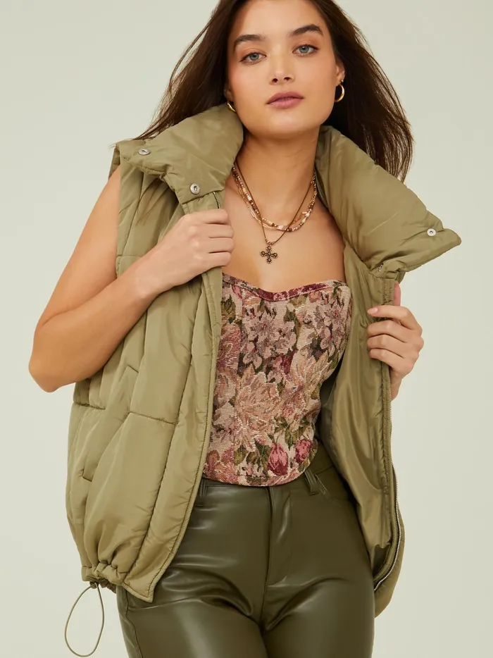 Women Altar039d State Jackets Lily Puffer Vest Olive