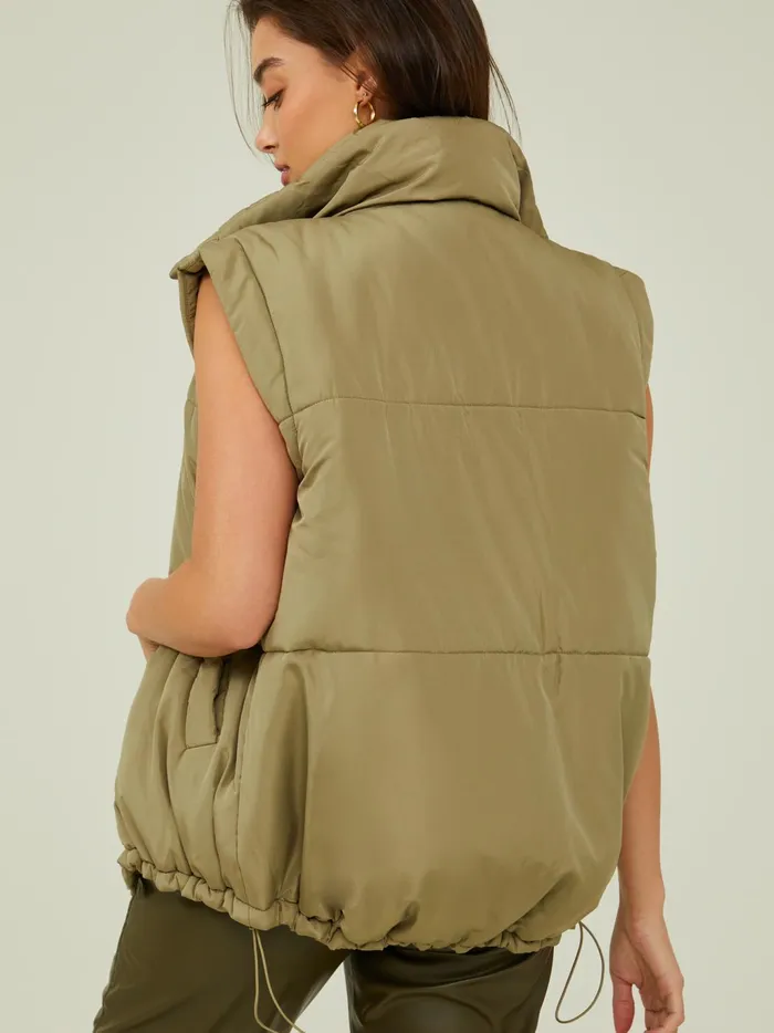 Women Altar039d State Jackets Lily Puffer Vest Olive