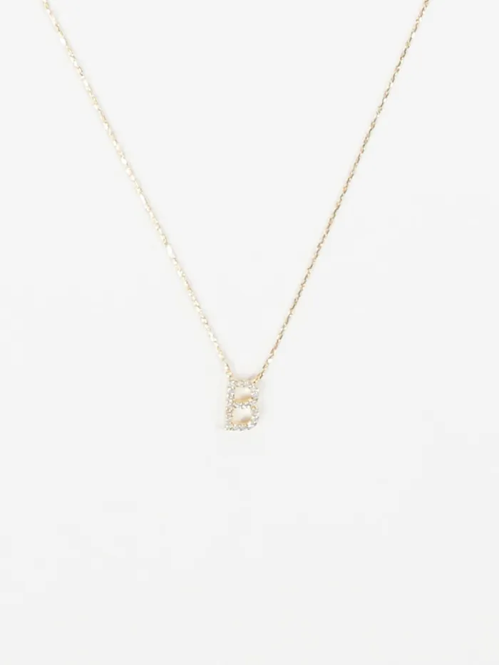 Women Altar039d State Jewelry Dainty Monogram Necklace 8211 B Gold