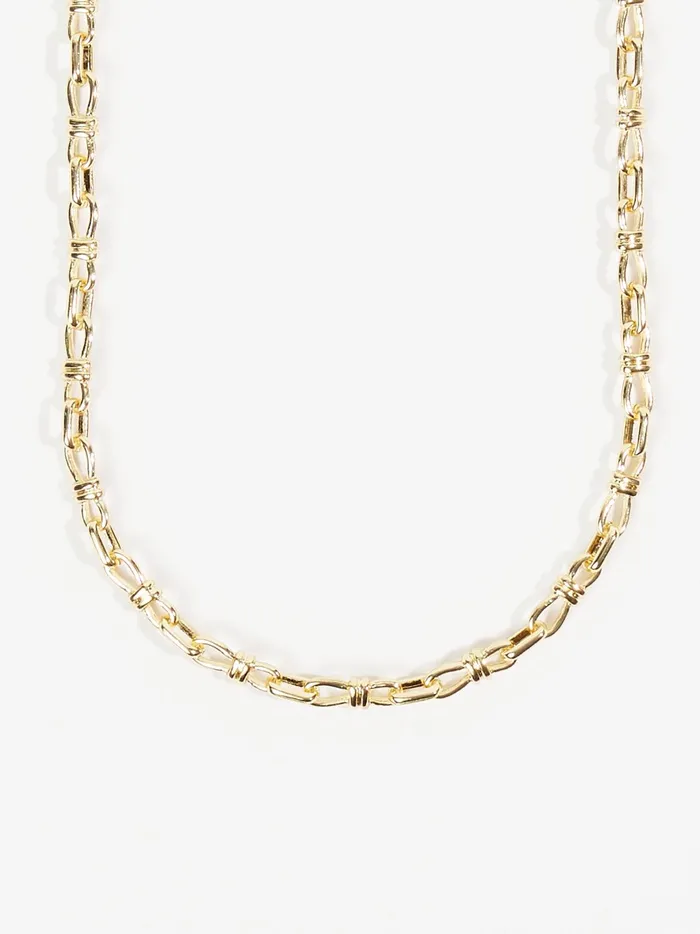 Women Altar039d State Jewelry Wrapped Open Link Chain Choker Necklace Gold