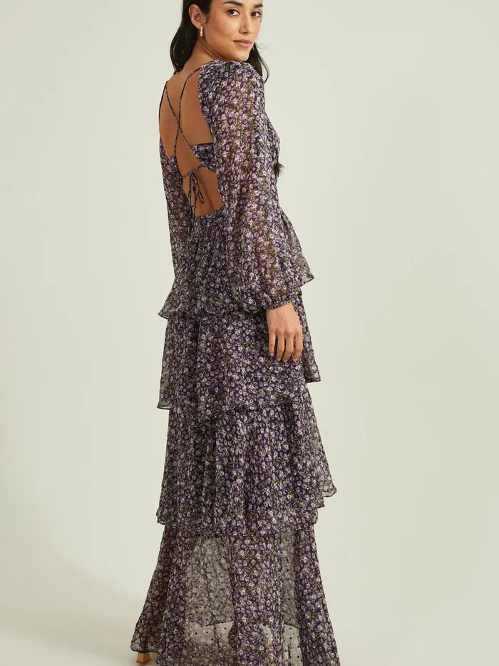 Women Altar039d State Maxi Midi Paisley Floral Maxi Dress By Astr The Label Purple
