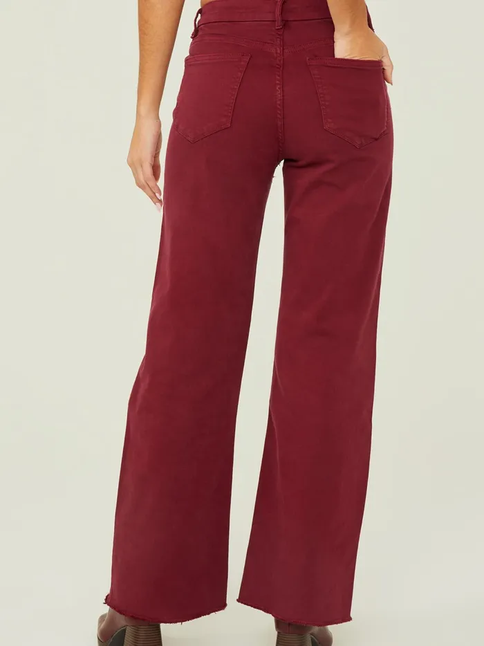 Women Altar039d State Pants Luna Straight Leg Pants Burgundy