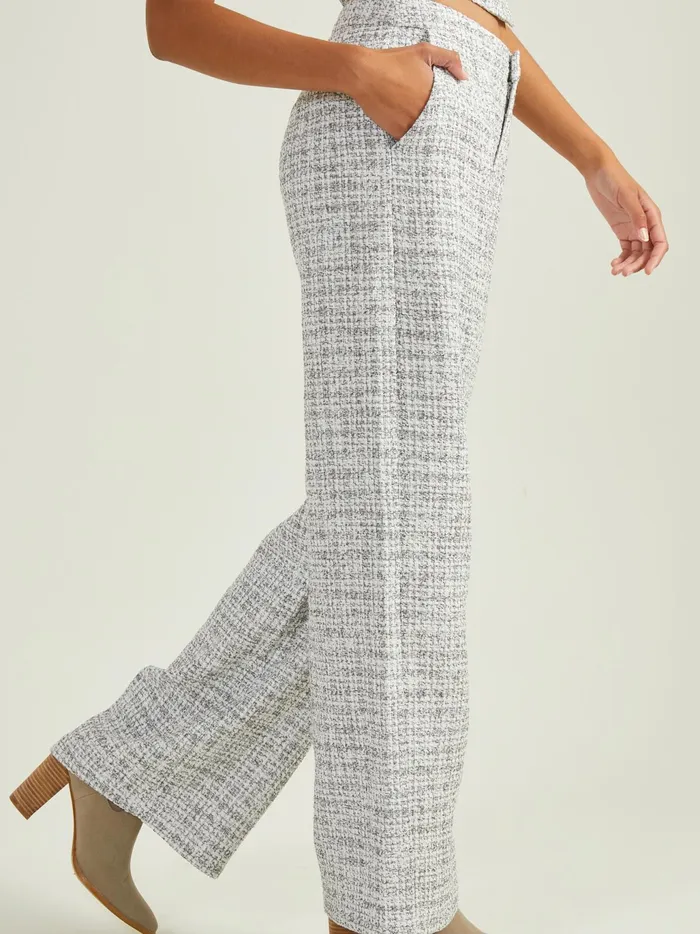 Women Altar039d State Pants Odessa Tweed Trouser Pants Ivoryblack