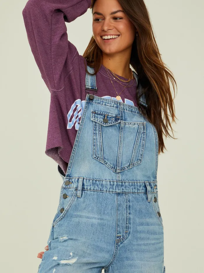 Women Altar039d State Rompers Jumpsuits Abbi Distressed Overalls Mediumwash