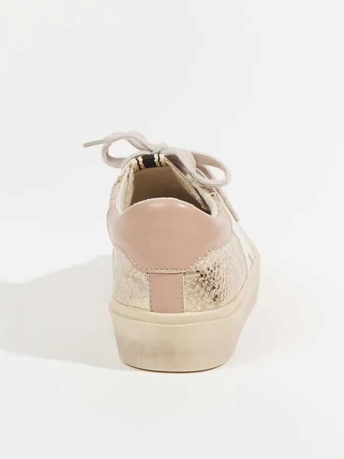 Women Altar039d State Sneakers Reba Star Patch Platform Sneakers Gold