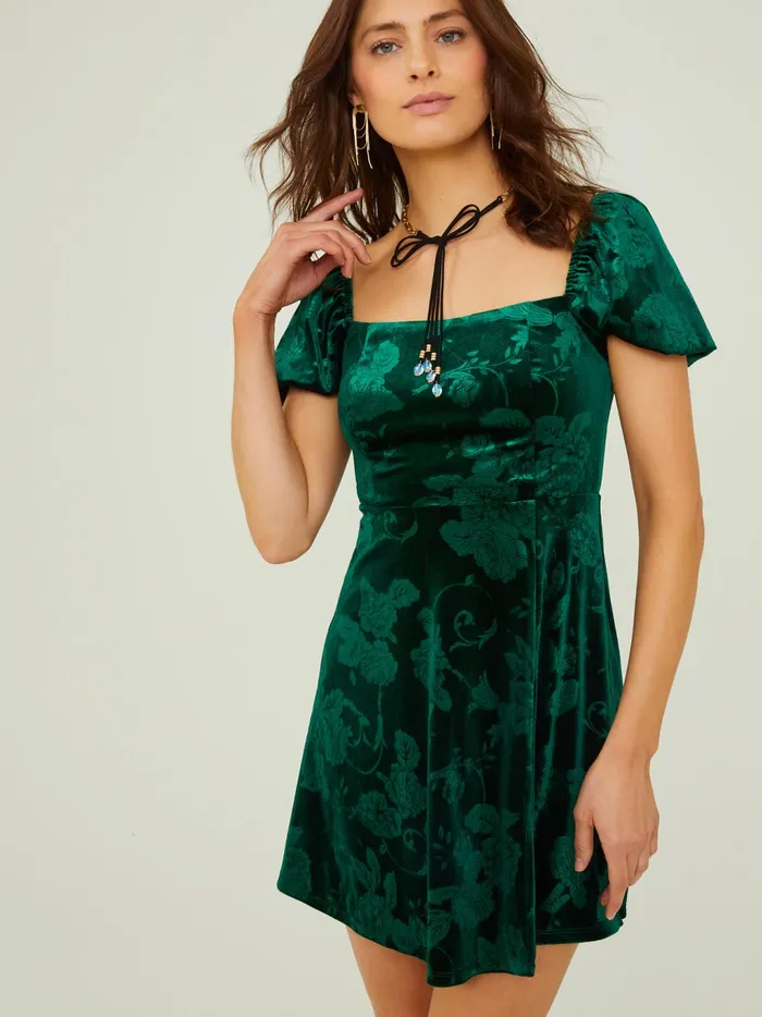 Women Altar039d State Special Occasion Antonella Velvet Dress Hunter