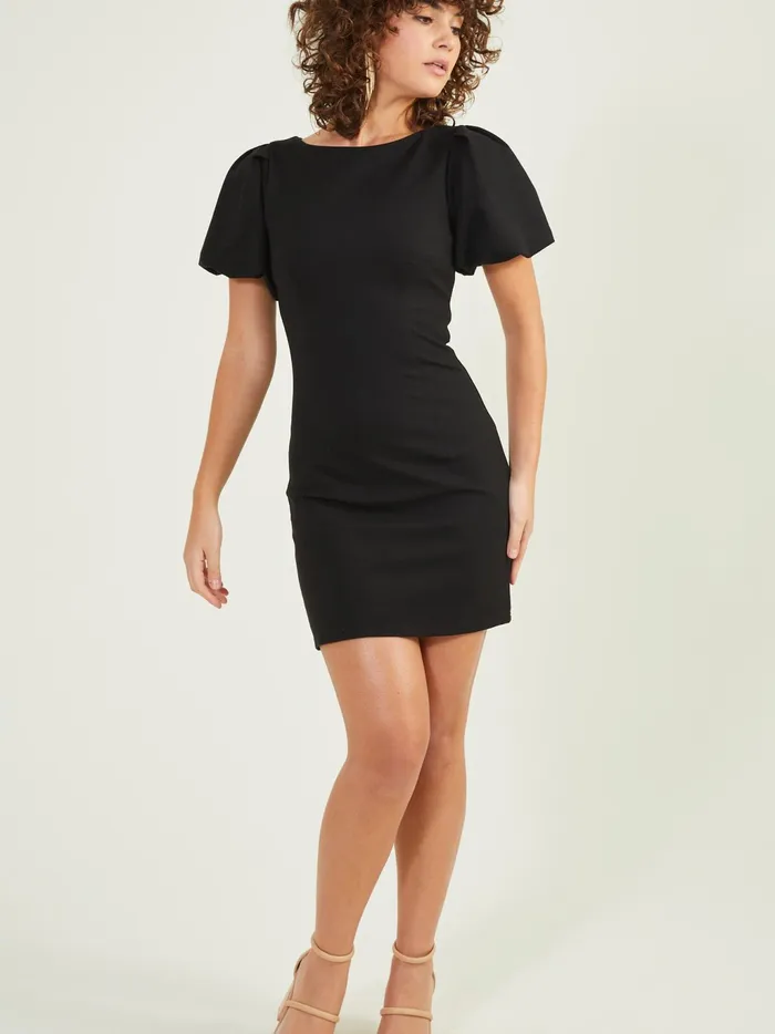 Women Altar039d State Special Occasion Lena Puff Sleeve Dress Black